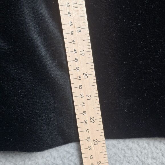 Tan Jay Black Velvet Blazer Gold Trim Metallic Buttons 14 Elegant - Picture 11 of 16